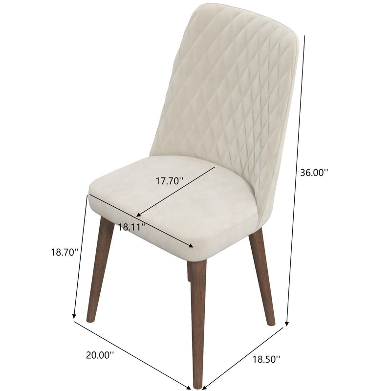 Katie - Mid-Century Modern Dining Chair (Set of 2) - R&R Furniture Gallery (Fountain Valley, CA)