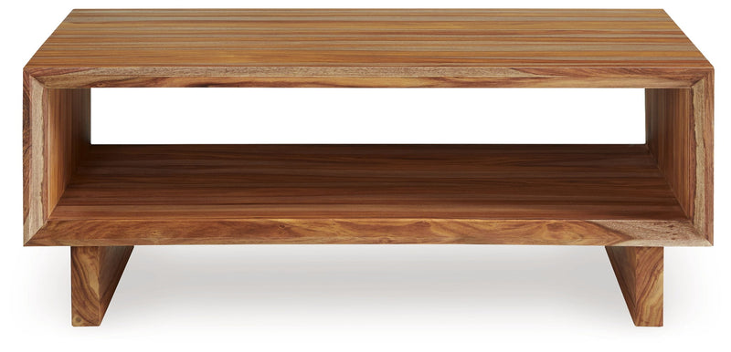 Dressonni - Rectangular Cocktail Table - Brown - R&R Furniture Gallery (Fountain Valley, CA)