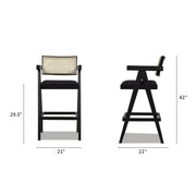 Milan - Modern Webbing Back Stool With Arms (Set of 3) - R&R Furniture Gallery (Fountain Valley, CA)