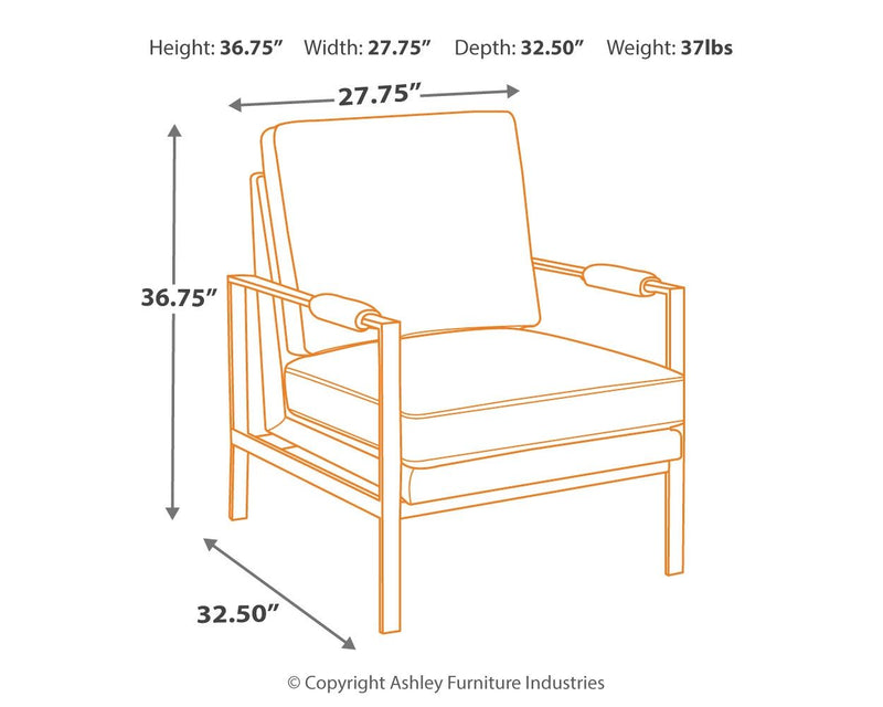 Peacemaker - Accent Chair - Brown - R&R Furniture Gallery (Fountain Valley, CA)