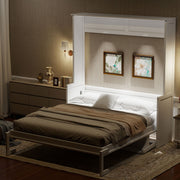 Murphy Bed With Desk, LED Lights & USB Charging Station - R&R Furniture Gallery (Fountain Valley, CA)