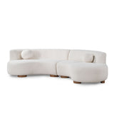 Classic Home Octavia stationary sectional sofa with plush cushions and modern design in a cozy living room setting.