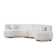Classic Home Octavia stationary sectional sofa with plush cushions and modern design in a cozy living room setting.