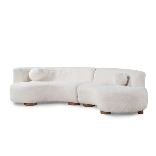 Classic Home Octavia stationary sectional sofa with plush cushions and modern design in a cozy living room setting.