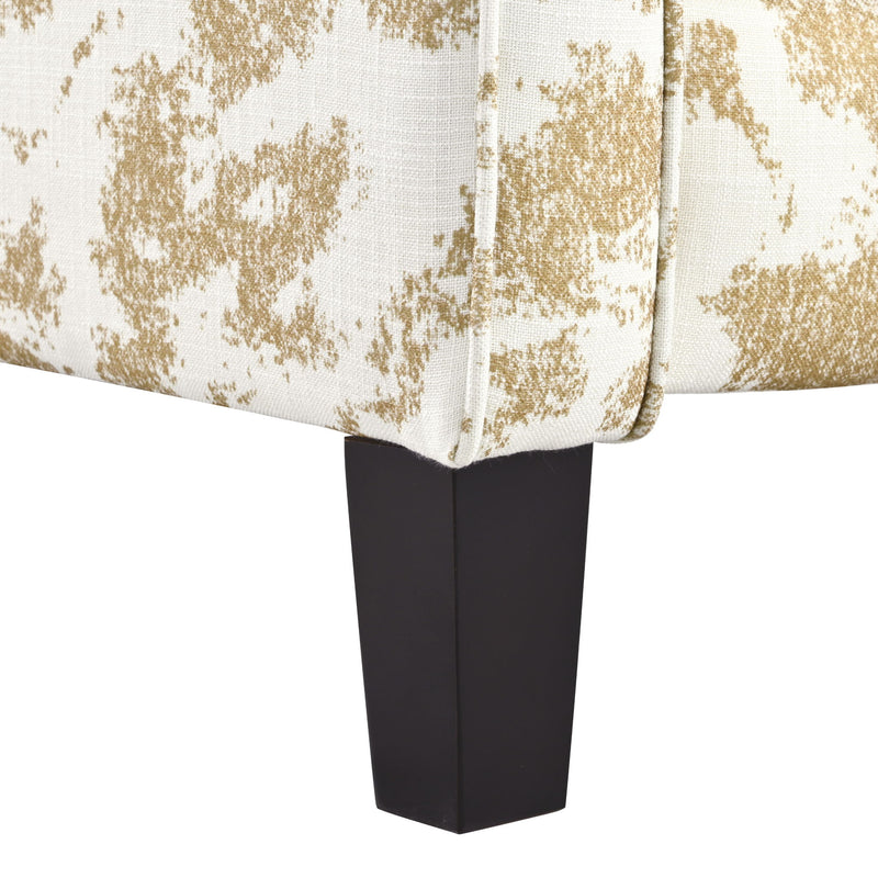 Push Back Upholstered Recliner Armchair