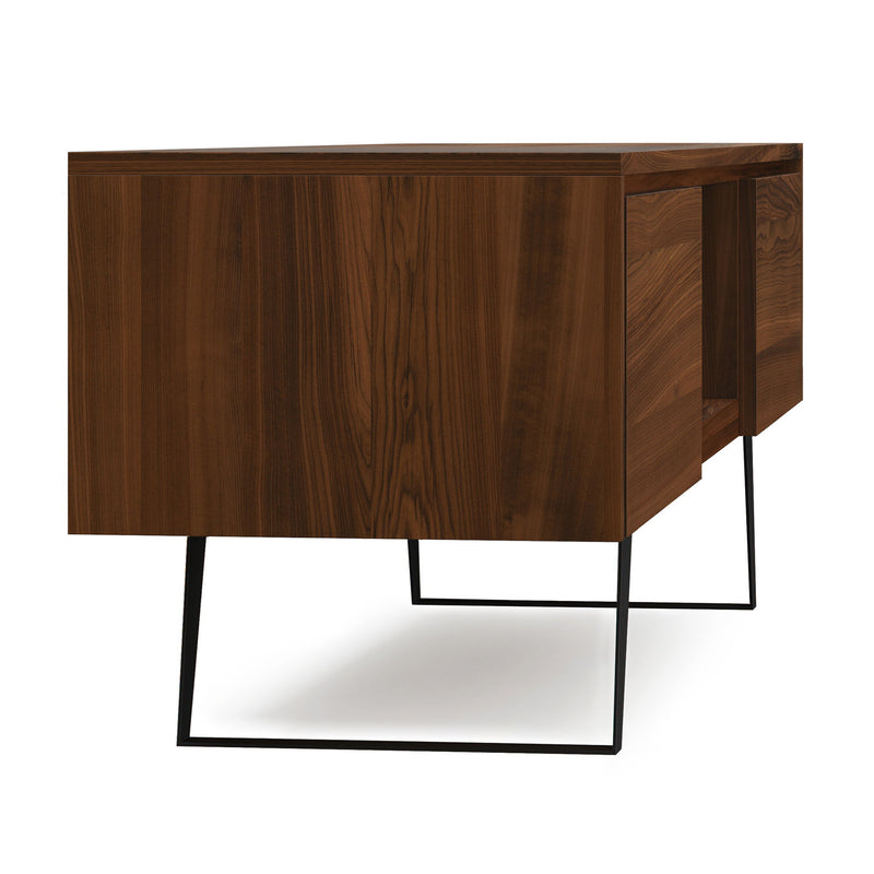 Lowry - Handcrafted TV Media Stand - Walnut - R&R Furniture Gallery (Fountain Valley, CA)