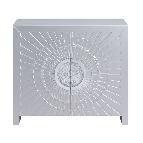 Cicero - Console Cabinet - Platinum - R&R Furniture Gallery (Fountain Valley, CA)