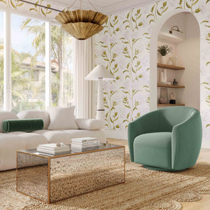 Jordan - Velvet Swivel Chair - R&R Furniture Gallery (Fountain Valley, CA)