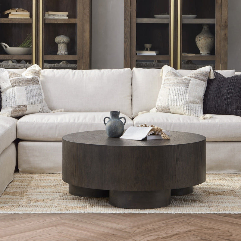 Runa - Oak Veneer 42" Coffee Table - R&R Furniture Gallery (Fountain Valley, CA)