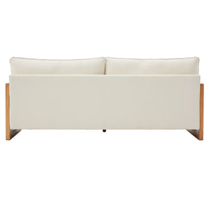 Modern 3 Seater Sofa With Armrests, Living Room Couch