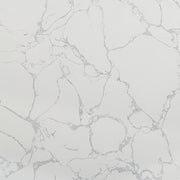 Koen - Round Dining Table, Engineering Marble Top - White & Black - R&R Furniture Gallery (Fountain Valley, CA)