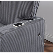 Territory - Pull Out Sofa Bed With Design - Dark Gray - R&R Furniture Gallery (Fountain Valley, CA)