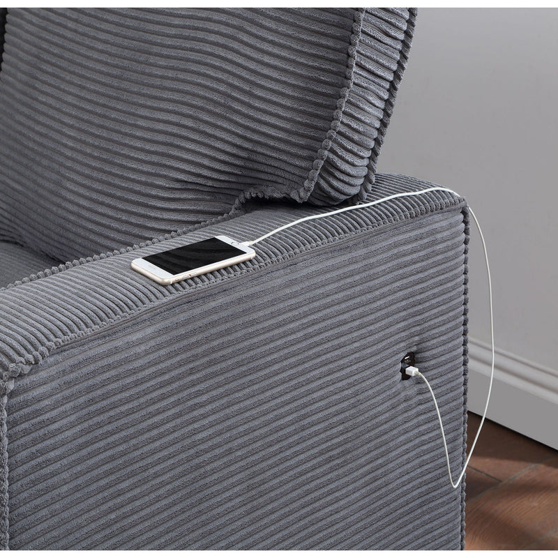 Territory - Pull Out Sofa Bed With Design - Dark Gray - R&R Furniture Gallery (Fountain Valley, CA)
