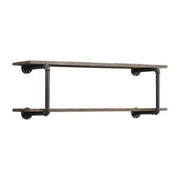 Brantley - Wall Rack - Antique Oak & Sandy Gray - R&R Furniture Gallery (Fountain Valley, CA)