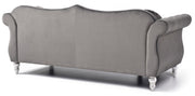 Glory Furniture Hollywood stationary sofa with plush cushions and modern design, upholstered in neutral fabric.