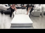 Oran - Sofa With Sleeper - Gray Chenille - R&R Furniture Gallery (Fountain Valley, CA)