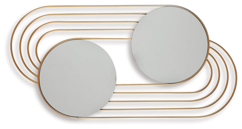 Warrenley - Accent Mirror - Gold Finish - R&R Furniture Gallery (Fountain Valley, CA)