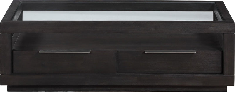Oxford Two Drawer Rectangular Coffee Table in Basalt Grey