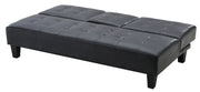 Glory Furniture Richie sofa bed futon sofa with beige upholstery and wooden legs, versatile for living room seating and sleeping.