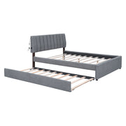 Upholstered Platform Bed With Trundle - R&R Furniture Gallery (Fountain Valley, CA)