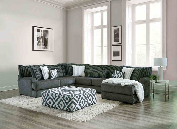 Loughton - Sectional, Gun Metal