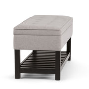 Cosmopolitan - Storage Ottoman Bench With Open Bottom - R&R Furniture Gallery (Fountain Valley, CA)