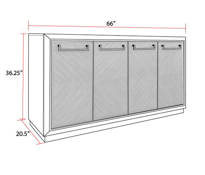 Cedar Fork - Dining Sideboard - Smoked Arabica - R&R Furniture Gallery (Fountain Valley, CA)
