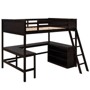 Loft Bed With Shelves With Desk - R&R Furniture Gallery (Fountain Valley, CA)