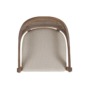 Americana - Mid-Century Modern Cane Back Dining Chair Textured Weave - Taupe Beige - R&R Furniture Gallery (Fountain Valley, CA)