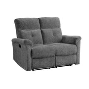 Treyton - Motion Loveseat - Gray Chenille - R&R Furniture Gallery (Fountain Valley, CA)