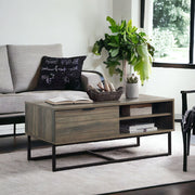 Homare - Coffee Table - Rustic Oak & Black - R&R Furniture Gallery (Fountain Valley, CA)