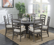 Upholstered Dining Chairs (Set of 2) - Brown - Wood - R&R Furniture Gallery (Fountain Valley, CA)
