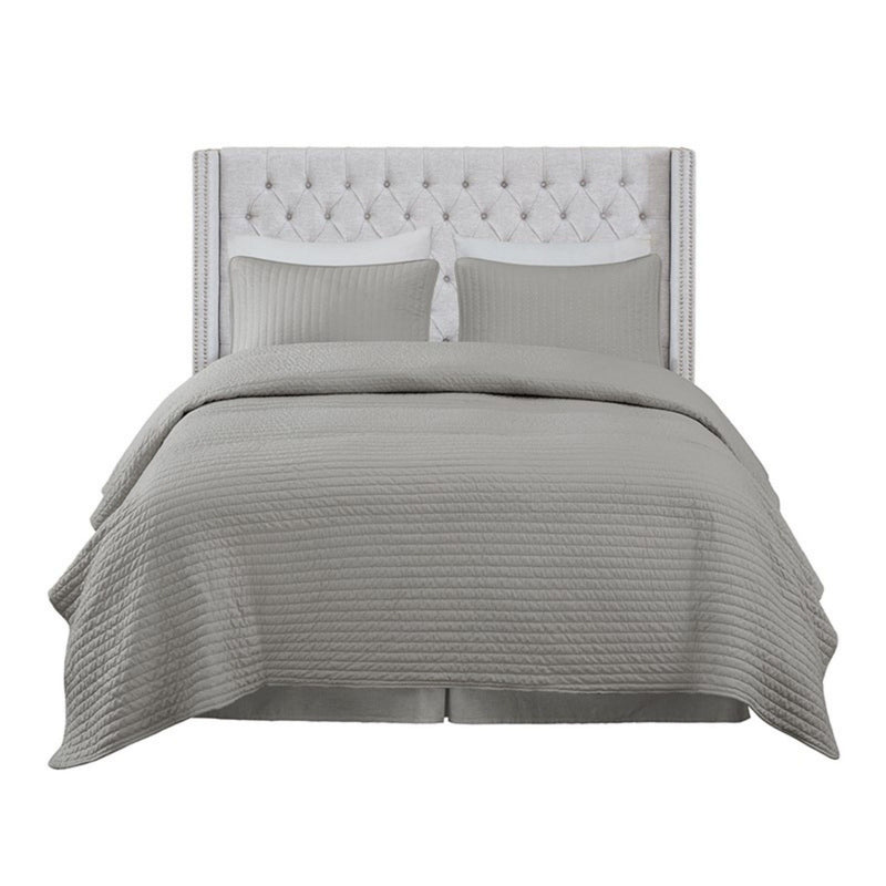Transitional Upholstery Headboard With Tufted Buttons And Nailhead Trim - R&R Furniture Gallery (Fountain Valley, CA)