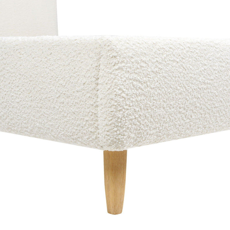 Roman - Curved Headboard Upholstered Platform Bed - R&R Furniture Gallery (Fountain Valley, CA)