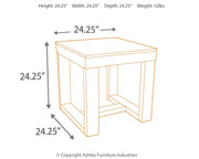 Watson - Square End Table - Dark Brown - R&R Furniture Gallery (Fountain Valley, CA)