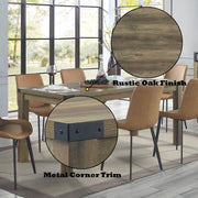 Abiram - Dining Table - Rustic Oak - R&R Furniture Gallery (Fountain Valley, CA)