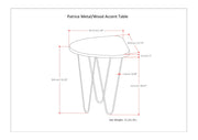 Patrice - Handcrafted Metal And Wood Accent Table - R&R Furniture Gallery (Fountain Valley, CA)