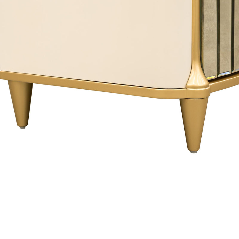 Scotts Square - Nightstand - Light Champagne - R&R Furniture Gallery (Fountain Valley, CA)