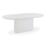 Nara - Indoor / Outdoor Concrete Dining Table - Pure White - R&R Furniture Gallery (Fountain Valley, CA)