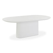 Nara - Indoor / Outdoor Concrete Dining Table - Pure White - R&R Furniture Gallery (Fountain Valley, CA)