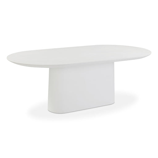 Nara - Indoor / Outdoor Concrete Dining Table - Pure White - R&R Furniture Gallery (Fountain Valley, CA)