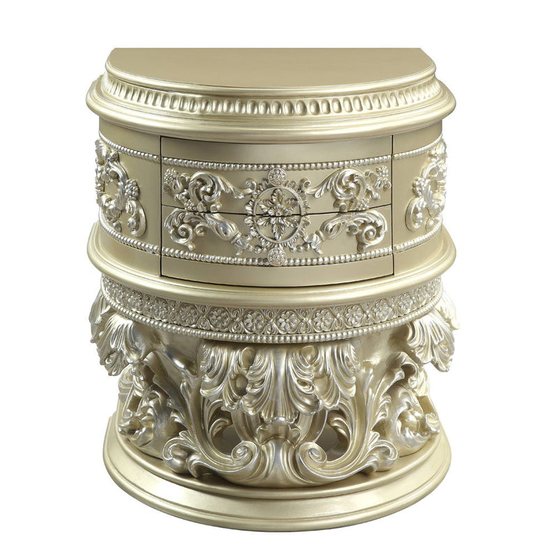 Vatican - Nightstand - Champagne Silver - R&R Furniture Gallery (Fountain Valley, CA)