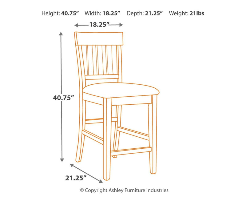 Ralene - Upholstered Barstool (Set of 2) - Medium Brown - R&R Furniture Gallery (Fountain Valley, CA)