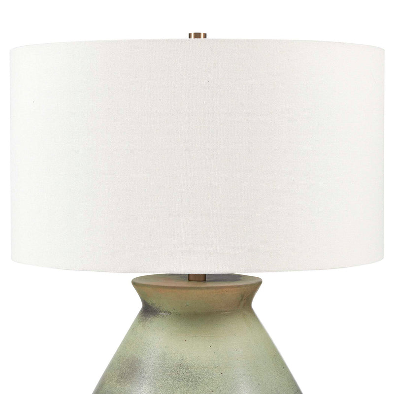 Natrone - Table Lamp - Brown,Gray,Green