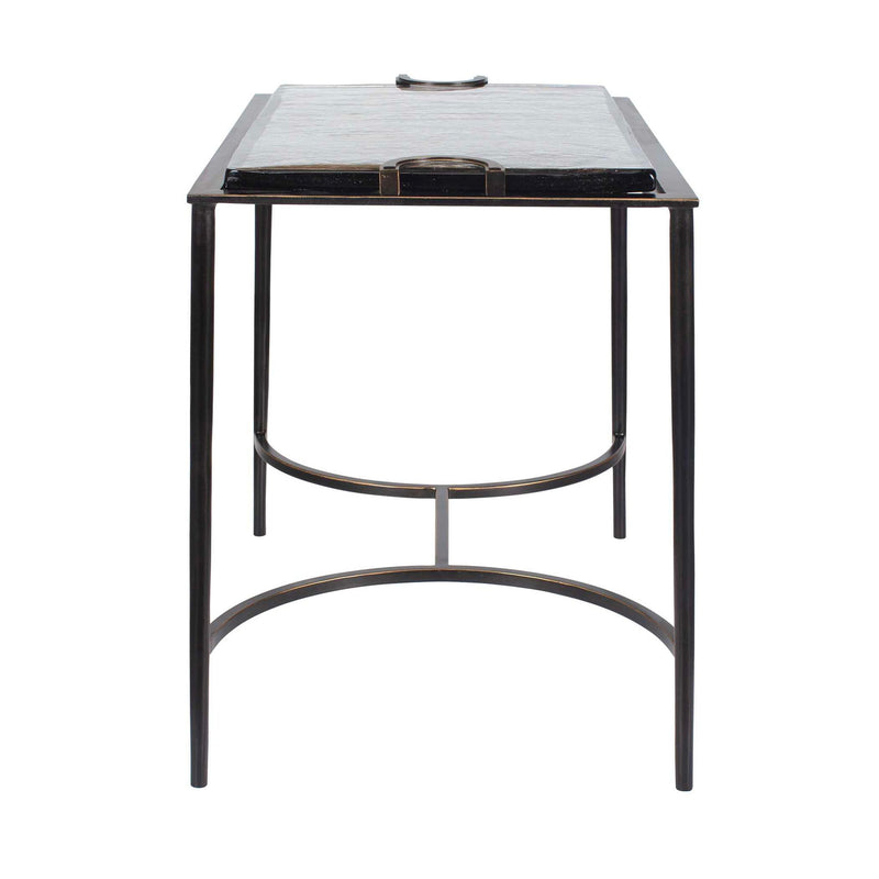 Eisen - Textured Glass Accent Table - Bronze