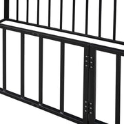 Metal Floor Bed Frame With Fence And Door - R&R Furniture Gallery (Fountain Valley, CA)