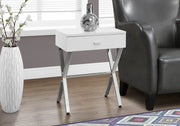 Accent Side X Table, Storage Drawer, Contemporary & Modern - R&R Furniture Gallery (Fountain Valley, CA)