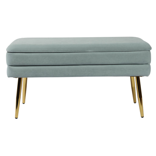 Ziva - Velvet Storage Bench - R&R Furniture Gallery (Fountain Valley, CA)