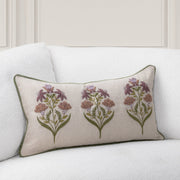 TD Belcourt 14" x 26" Pillow - Floral Multi / Olive Green - R&R Furniture Gallery (Fountain Valley, CA)