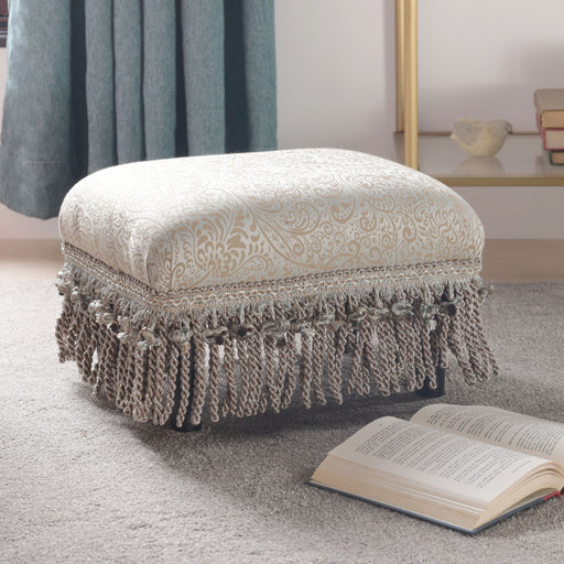 Fiona - Handcrafted Accent Footstool Ottoman - R&R Furniture Gallery (Fountain Valley, CA)